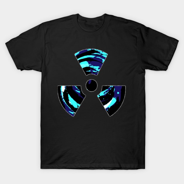 Radioactive Blue Stuff T-Shirt by antoniogarcia1634